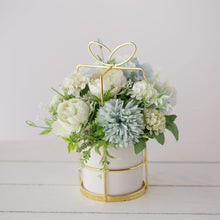 Load image into Gallery viewer, KIRIFLY Artificial Flowers Fake Peony Silk Hydrangea Flower with Vase Flower Décor Arrangements for Wedding Decoration Table Centerpieces