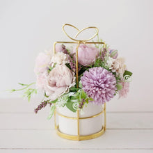 Load image into Gallery viewer, KIRIFLY Artificial Flowers Fake Peony Silk Hydrangea Flower with Vase Flower Décor Arrangements for Wedding Decoration Table Centerpieces