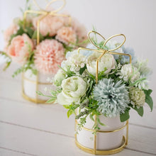 Load image into Gallery viewer, KIRIFLY Artificial Flowers Fake Peony Silk Hydrangea Flower with Vase Flower Décor Arrangements for Wedding Decoration Table Centerpieces