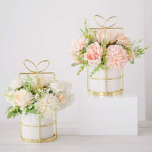 Load image into Gallery viewer, KIRIFLY Artificial Flowers Fake Peony Silk Hydrangea Flower with Vase Flower Décor Arrangements for Wedding Decoration Table Centerpieces