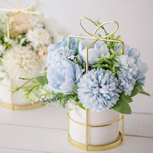 Load image into Gallery viewer, KIRIFLY Artificial Flowers Fake Peony Silk Hydrangea Flower with Vase Flower Décor Arrangements for Wedding Decoration Table Centerpieces