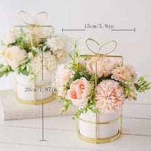 Load image into Gallery viewer, KIRIFLY Artificial Flowers Fake Peony Silk Hydrangea Flower with Vase Flower Décor Arrangements for Wedding Decoration Table Centerpieces