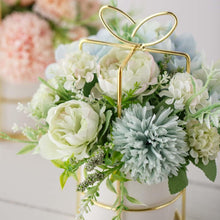 Load image into Gallery viewer, KIRIFLY Artificial Flowers Fake Peony Silk Hydrangea Flower with Vase Flower Décor Arrangements for Wedding Decoration Table Centerpieces