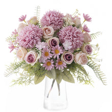 Load image into Gallery viewer, KIRIFLY Artificial Flowers, Fake Rose Silk Hydrangea Bouquet Decor Plastic Sunflowers Flower Arrangements Wedding Decoration Table Centerpieces