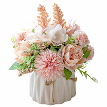 Load image into Gallery viewer, KIRIFLY Artificial Flowers Fake Peony Silk Hydrangea Flower with Vase Flower Décor Arrangements for Wedding Decoration Table Centerpieces