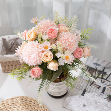 Load image into Gallery viewer, KIRIFLY Artificial Flowers, Fake Rose Silk Hydrangea Bouquet Decor Plastic Sunflowers Flower Arrangements Wedding Decoration Table Centerpieces