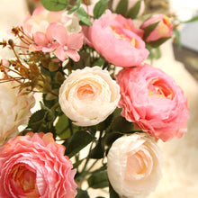 Load image into Gallery viewer, KIRIFLY Artificial Fake Flowers Plants Silk Rose Flower Arrangements Wedding Bouquets Decorations Plastic Floral Table Centerpieces Home Kitchen Garden Party Décor (Pink Champagne)