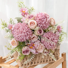 Load image into Gallery viewer, KIRIFLY Artificial Flowers, Fake Rose Silk Hydrangea Bouquet Decor Plastic Sunflowers Flower Arrangements Wedding Decoration Table Centerpieces