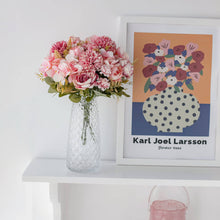 Load image into Gallery viewer, KIRIFLY Artificial Flowers, Fake Peony Silk Hydrangea Bouquet Decor Plastic Carnations Realistic Flower Arrangements Wedding Decoration Table Centerpieces