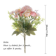 Load image into Gallery viewer, KIRIFLY Artificial Flowers, Fake Rose Silk Hydrangea Bouquet Decor Plastic Sunflowers Flower Arrangements Wedding Decoration Table Centerpieces