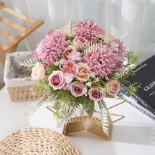 Load image into Gallery viewer, KIRIFLY Artificial Flowers, Fake Rose Silk Hydrangea Bouquet Decor Plastic Sunflowers Flower Arrangements Wedding Decoration Table Centerpieces