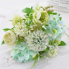 Load image into Gallery viewer, KIRIFLY Artificial Flowers, Fake Peony Silk Hydrangea Bouquet Decor Plastic Carnations Realistic Flower Arrangements Wedding Decoration Table Centerpieces