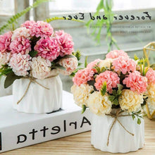 Load image into Gallery viewer, KIRIFLY Artificial Flowers,Fake Silk Mini Hydrangea Bulk Peony Flowers Wedding Decoration Bouquet Decor Plastic Flower Arrangements Table Centerpieces 3 Packs