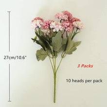 Load image into Gallery viewer, KIRIFLY Artificial Flowers,Fake Silk Mini Hydrangea Bulk Peony Flowers Wedding Decoration Bouquet Decor Plastic Flower Arrangements Table Centerpieces 3 Packs