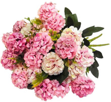 Load image into Gallery viewer, KIRIFLY Artificial Flowers,Fake Silk Mini Hydrangea Bulk Peony Flowers Wedding Decoration Bouquet Decor Plastic Flower Arrangements Table Centerpieces 3 Packs