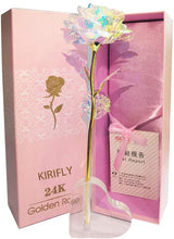 Load image into Gallery viewer, 24K Foil Gold Rose Lasts Forever Lighting Rose