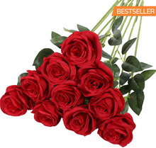 Load image into Gallery viewer, 10PCS Artificial Silk Rose Flowers