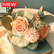 Load image into Gallery viewer, NEW Artificial Flower Dandelion Eucalyptus Hybrid Plant