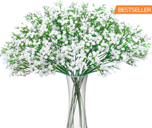 Load image into Gallery viewer, 12 Pcs Artificial Baby Breath Flowers Fake Gypsophila Bouquets