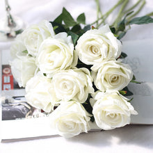 Load image into Gallery viewer, 10PCS Artificial Silk Rose Flowers