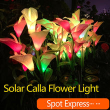Load image into Gallery viewer, 4PCS LED Solar Light Outdoor Waterproof Calla Lily Flower