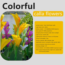 Load image into Gallery viewer, 4PCS LED Solar Light Outdoor Waterproof Calla Lily Flower