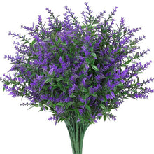 Load image into Gallery viewer, 8 Bundles Artificial Lavender Flowers Outdoor