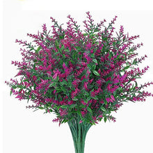 Load image into Gallery viewer, 8 Bundles Artificial Lavender Flowers Outdoor