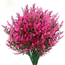 Load image into Gallery viewer, 8 Bundles Artificial Lavender Flowers Outdoor