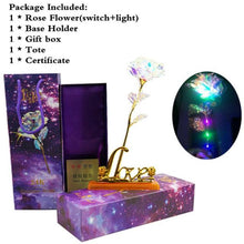 Load image into Gallery viewer, Hot 24K Gold Foil Rose Flower