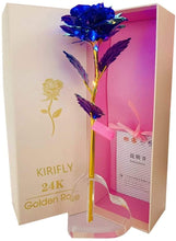 Load image into Gallery viewer, 24K Foil Gold Rose Lasts Forever Lighting Rose