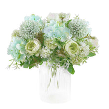 Load image into Gallery viewer, KIRIFLY Artificial Flowers, Fake Peony Silk Hydrangea Bouquet Decor Plastic Carnations Realistic Flower Arrangements Wedding Decoration Table Centerpieces
