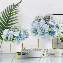 Load image into Gallery viewer, KIRIFLY Artificial Flowers, Fake Peony Silk Hydrangea Bouquet Decor Plastic Carnations Realistic Flower Arrangements Wedding Decoration Table Centerpieces
